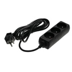 Extension cord LINEA 3gn/3m/Zu black Kobi
