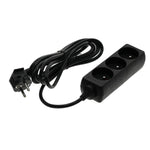 Extension cord LINEA 3gn/3m/Zu black Kobi
