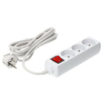 Extension cord KOBI LINEA 3gn/3m/Zu+W white Kobi
