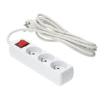Extension cord KOBI LINEA 3gn/3m/Zu+W white Kobi