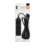 Extension cord LINEA 3gn/5m/Zu black Kobi