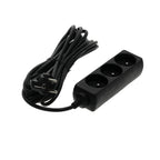 Extension cord LINEA 3gn/5m/Zu black Kobi
