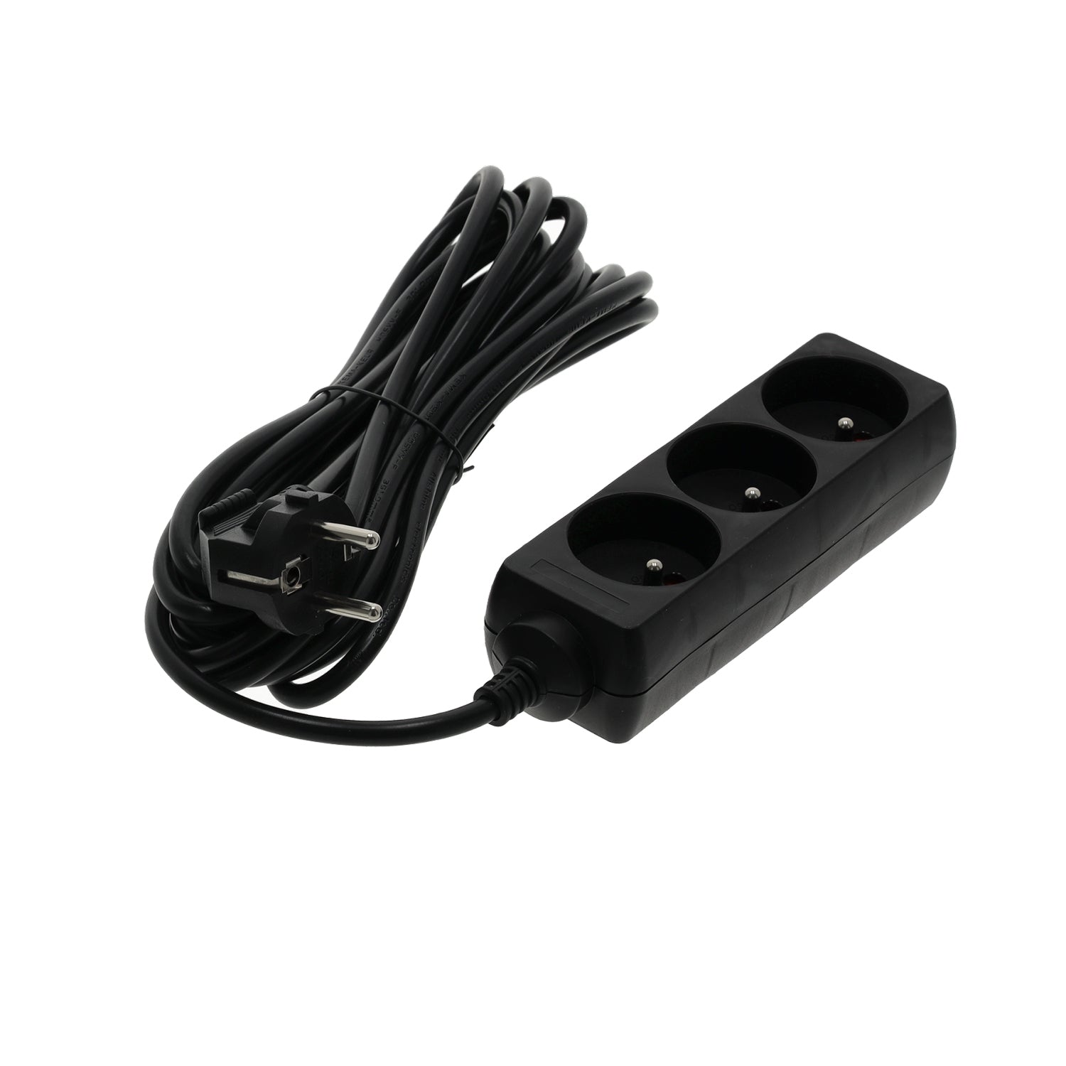Extension cord LINEA 3gn/5m/Zu black Kobi