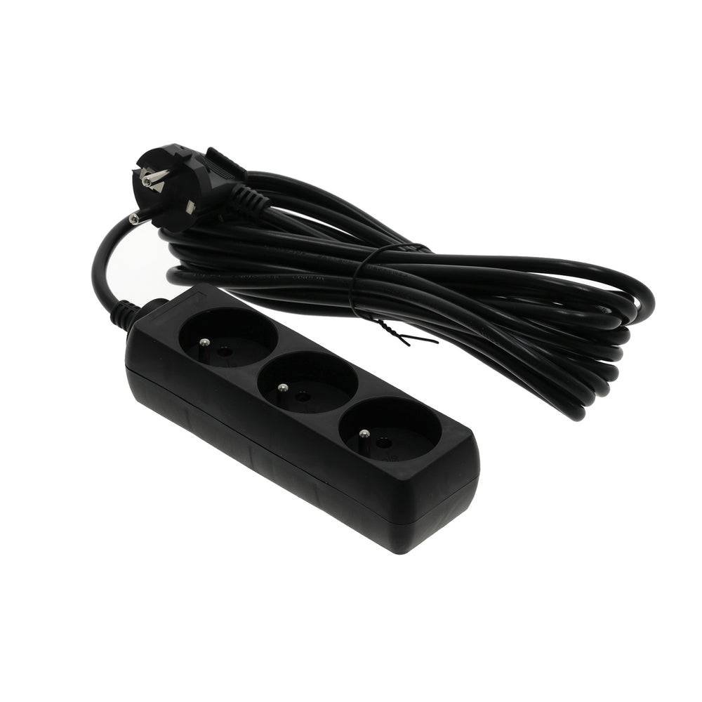 Extension cord LINEA 3gn/5m/Zu black Kobi