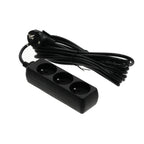 Extension cord LINEA 3gn/5m/Zu black Kobi