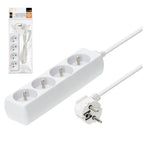 Extension cord KOBI LINEA 4gn/1,5m/Zu white Kobi