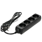 Extension cord LINEA 4gn/1,5m/Zu black Kobi