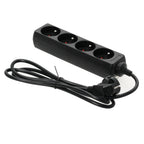 Extension cord LINEA 4gn/1,5m/Zu black Kobi