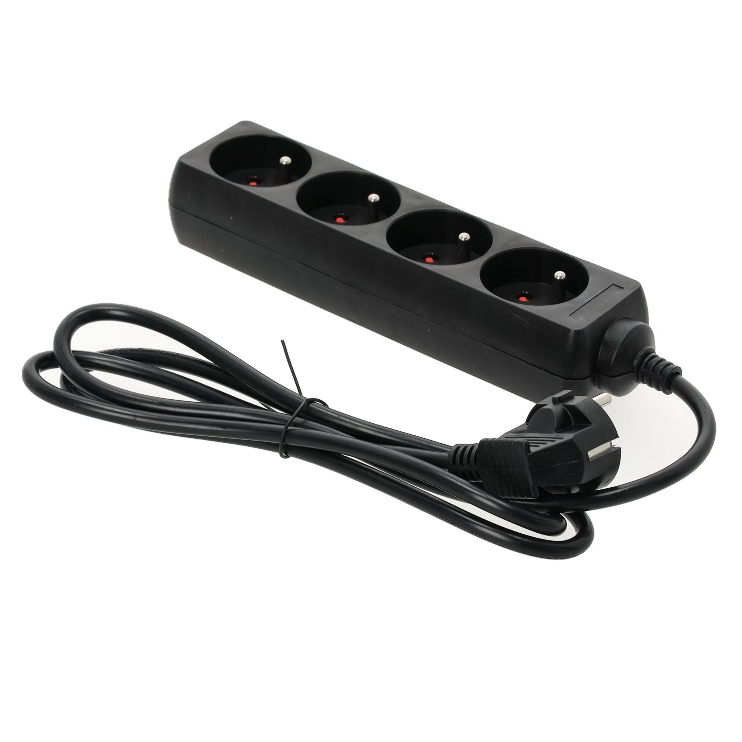 Extension cord LINEA 4gn/1,5m/Zu black Kobi
