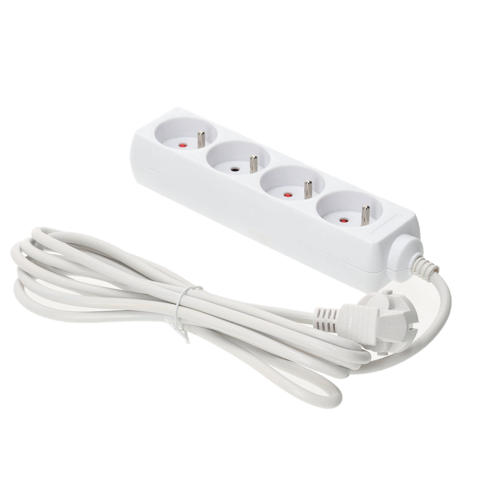Extension cord KOBI LINEA 4gn/3m/Zu white Kobi