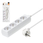 Extension cord KOBI LINEA 4gn/3m/Zu white Kobi