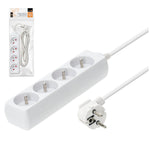 Extension cord KOBI LINEA 4gn/3m/Zu white Kobi