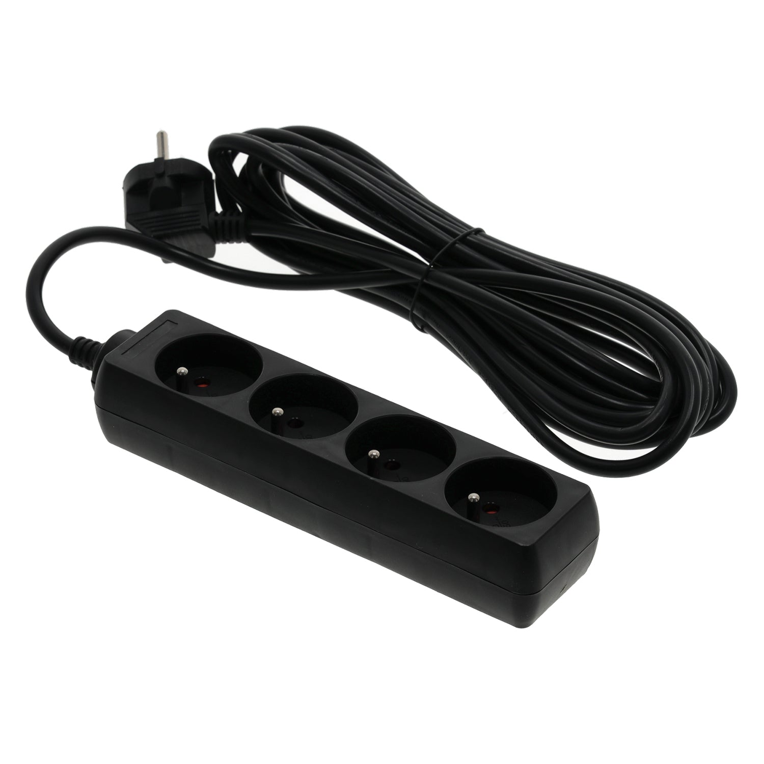Extension cord LINEA 4gn/5m/Zu black Kobi