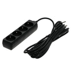 Extension cord LINEA 4gn/5m/Zu black Kobi
