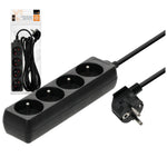 Extension cord LINEA 4gn/5m/Zu black Kobi