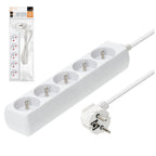 Extension cord KOBI LINEA 5gn/1,5m/Zu white Kobi