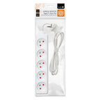 Extension cord KOBI LINEA 5gn/1,5m/Zu white Kobi