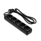 Extension cord LINEA 5gn/1,5m/Zu black Kobi
