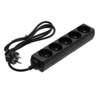 Extension cord LINEA 5gn/1,5m/Zu black Kobi