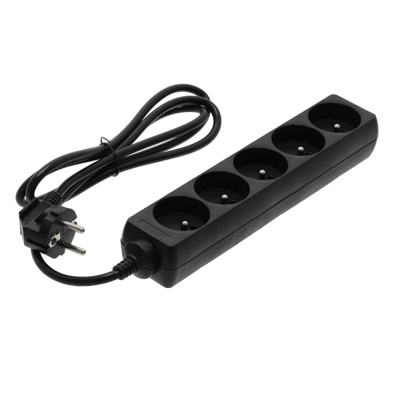 Extension cord LINEA 5gn/1,5m/Zu black Kobi