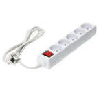 Przedłużacz LINEA 5gn/1,5m/Zu+W biały Kobi
