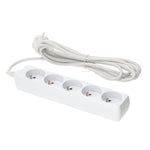 Extension cord KOBI LINEA 5gn/3m/Zu white Kobi