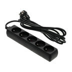 Extension cord LINEA 5gn/3m/Zu black Kobi