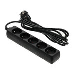 Extension cord LINEA 5gn/3m/Zu black Kobi