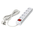 Extension cord KOBI LINEA 5gn/3m/Zu+W white Kobi