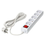 Extension cord KOBI LINEA 5gn/3m/Zu+W white Kobi