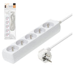 Extension cord KOBI LINEA 5gn/5m/Zu white Kobi