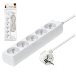 Extension cord KOBI LINEA 5gn/5m/Zu white Kobi