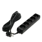 Extension cord LINEA 5gn/5m/Zu black Kobi