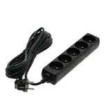 Extension cord LINEA 5gn/5m/Zu black Kobi