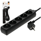 Extension cord LINEA 5gn/5m/Zu black Kobi