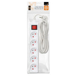 Extension cord KOBI LINEA 5gn/5m/Zu+W white Kobi