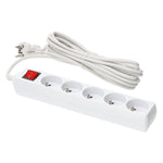 Extension cord KOBI LINEA 5gn/5m/Zu+W white Kobi