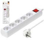 Extension cord KOBI LINEA 5gn/5m/Zu+W white Kobi