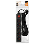 Extension cord LINEA 5gn/5m/Zu+W black Kobi