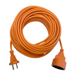 Extension cord LINEA G 1socket/30m/without grounding/2x1mm orange Kobi