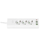 Extension cord KOBI LINEA PRO XC 3 sockets+3USB/1USB-C/1,5m/Zu+W white Kobi