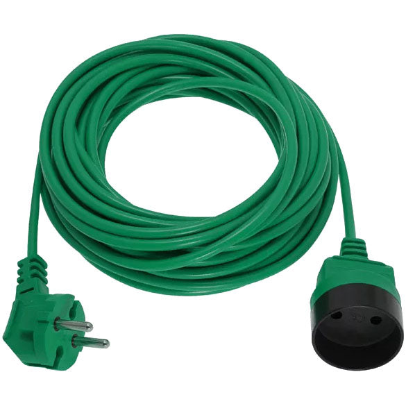 Extension cord 1s/20m/without grounding/1mm green Elgotech