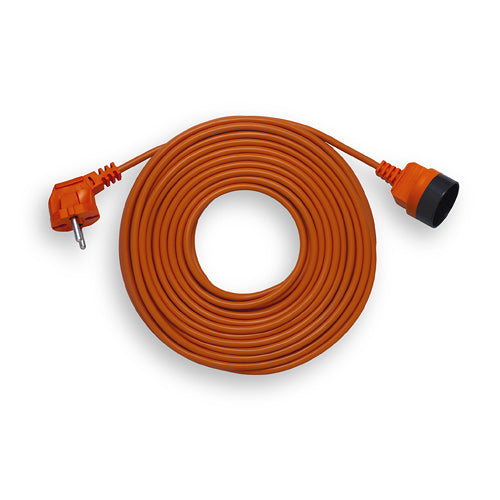 Extension cord 1s/25m/without grounding/1mm orange Elgotech