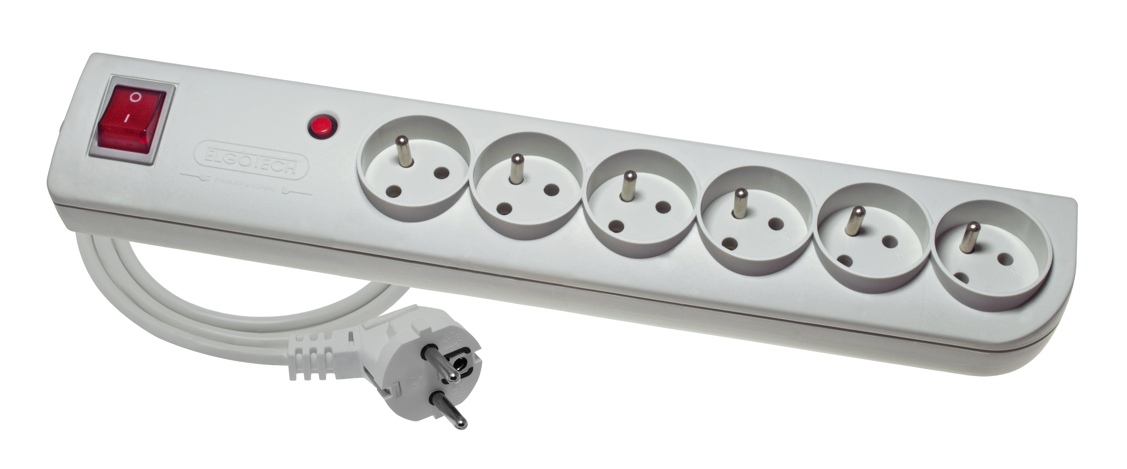 Extension cord PSF4 6gn/3m/Zu+W/1mm grey Elgotech