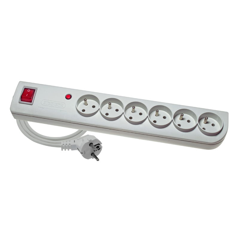 Przedłużacz przepięciowy PSF4-605 6gn/5m/Zu+W/1mm szary Elgotech