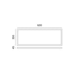 Frame 45mm for panel LED 30x60 click Kobi