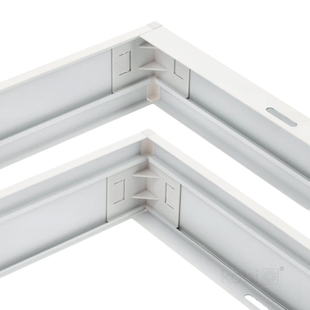 Frame 63mm for panel LED 30x120 click black Kobi