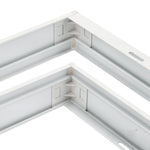 Frame 63mm for panel LED 30x120 click black Kobi