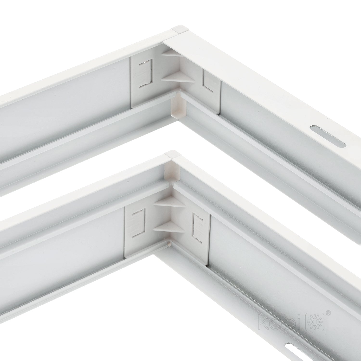 Frame 63mm for panel LED 30x120 click black Kobi