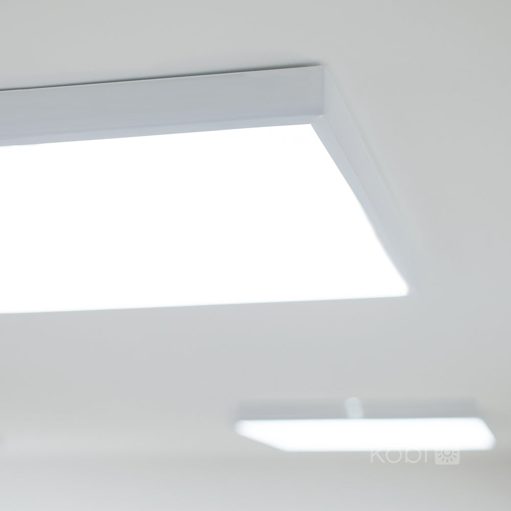 Frame 63mm for panel LED 60x60 click white Kobi